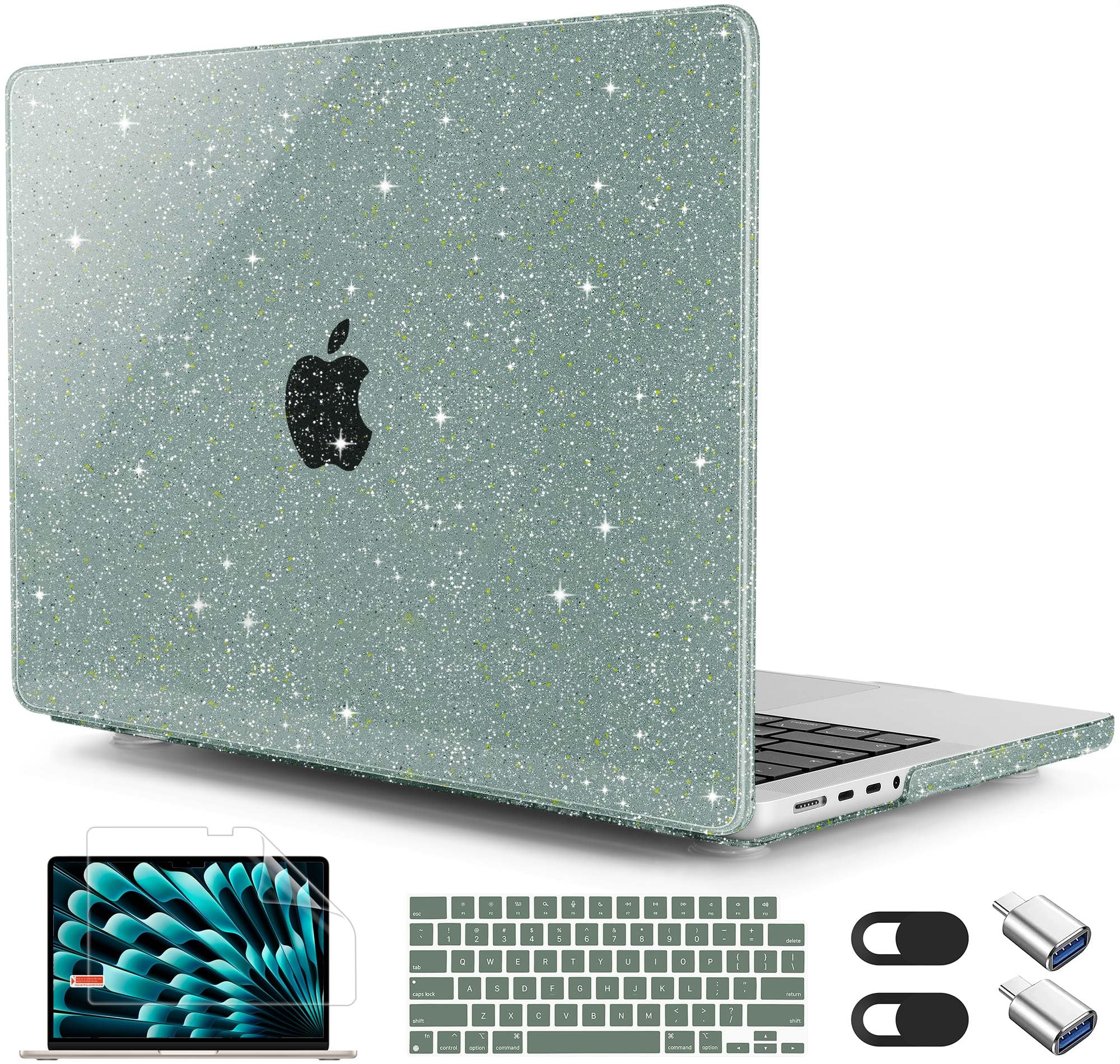 Mektron MacBook Pro 16 Inch Case 2021-2023 – Ultra Thin Hard Shell With Keyboard Cover & Screen Protector (Owl Design)
