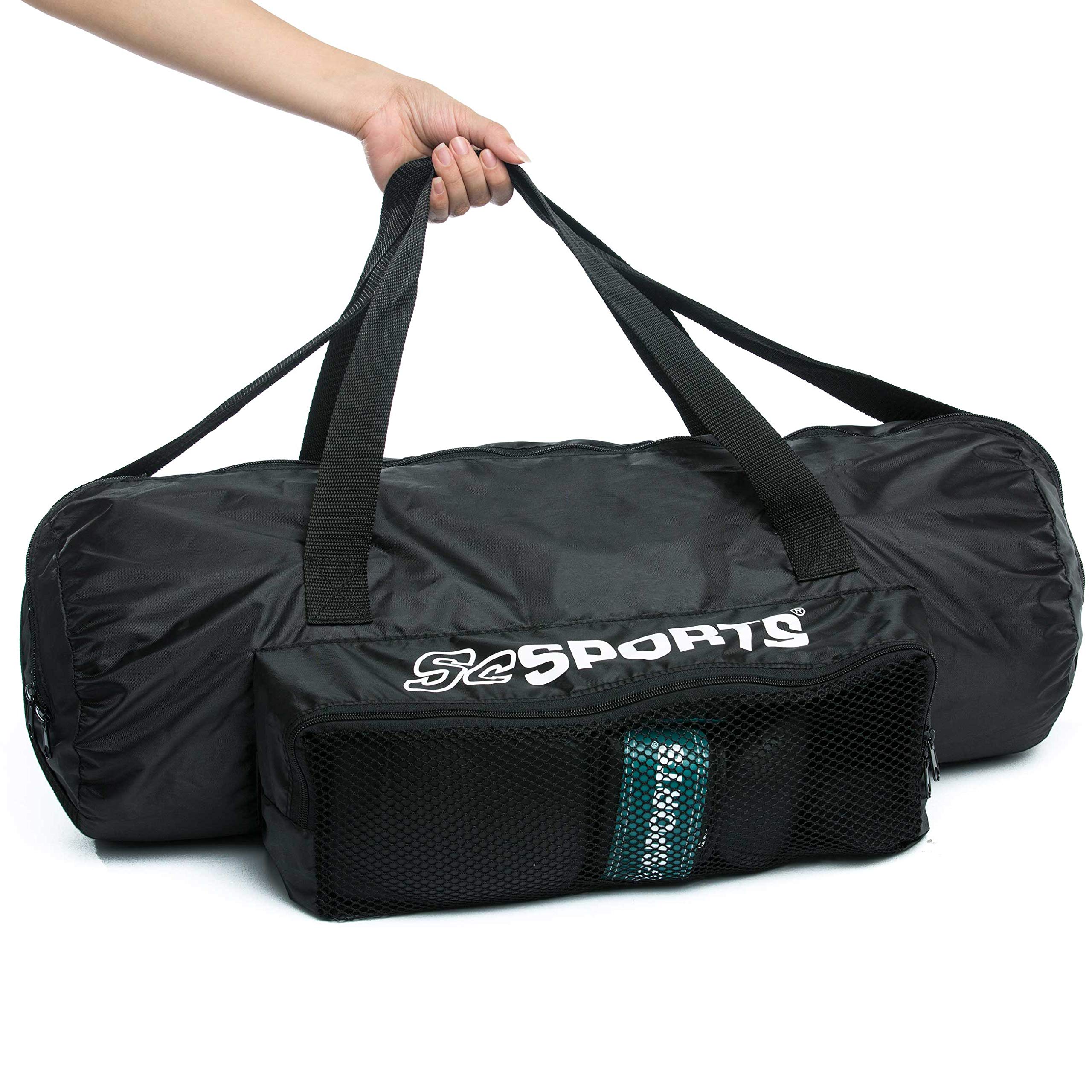 ScSPORTS Boxsack-Set, für Kinder und Jugendliche, Box-Set mit Boxhandschuhen, Boxbandagen und Tasche, 5,5 kg, petrol-blau schwarz