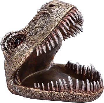 Nemesis Now Tyrannosaurus Rex Dish Dinosaur Head Plate 28cm, Resin, Cast in The Finest Resin, Expertly Hand-Painted