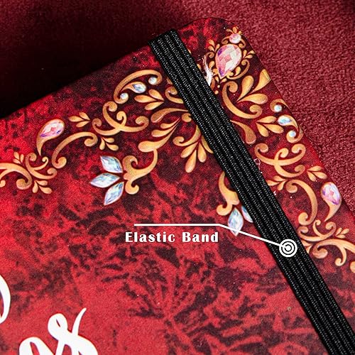 Miniatura 10 de Diario universitario para escribir-B5 - Cuaderno de tapa dura en relieve de mariposa 3D - Diario de escritura para mujeres con banda elástica de