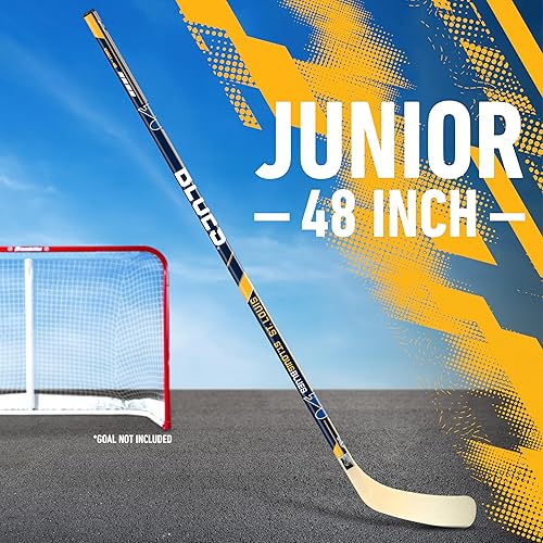 Vista 194 de Franklin Sports NHL Team - Palo de hockey callejero de vinilo de 48 pulgadas Pittsburgh Penguins