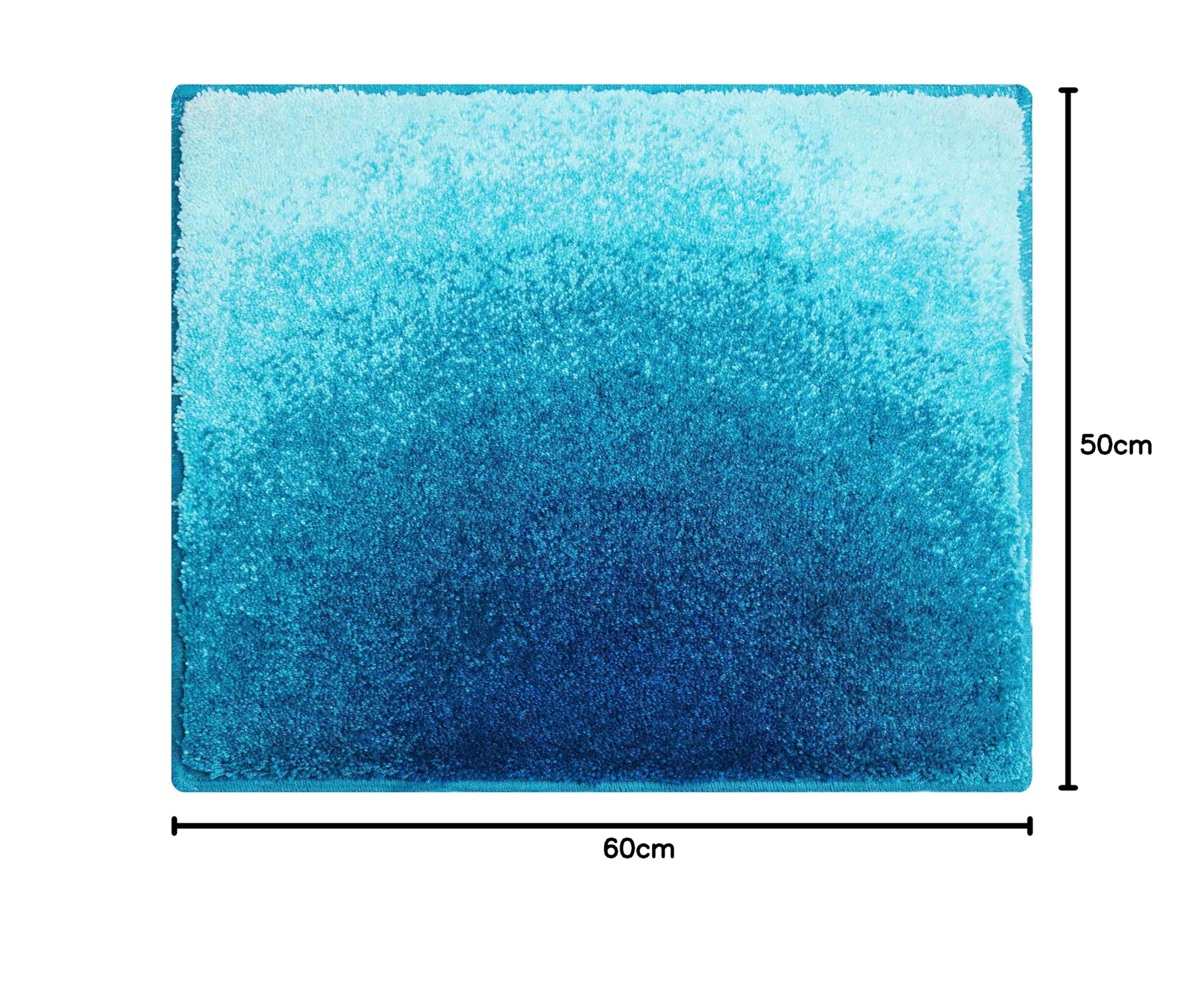 Grund Tapis de Bain, Ultra Doux et Absorbant, Antidérapant, 5 Ans de Garantie, Sunshine, Petit Tapis 50x60 cm, Turquoise