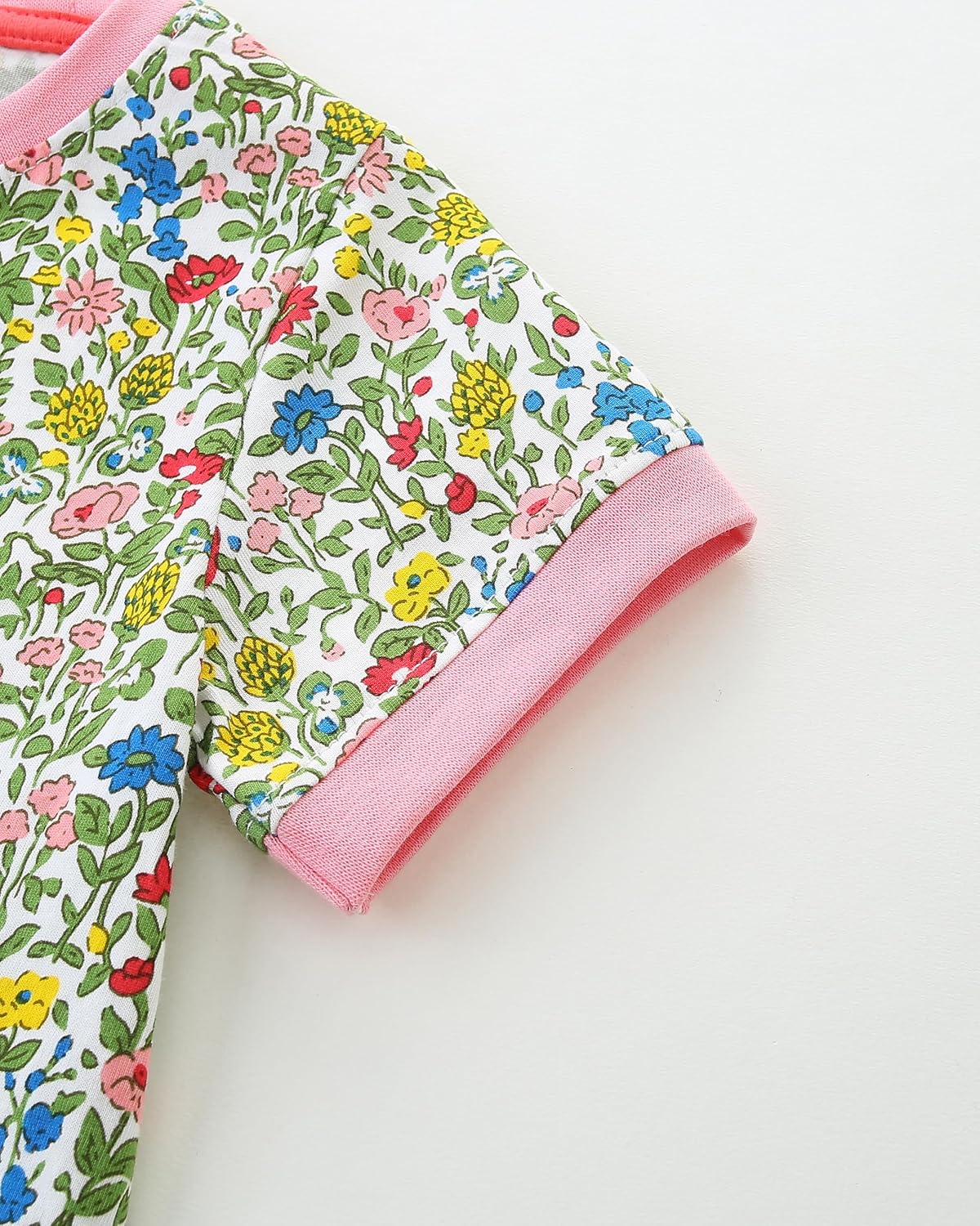 FreeLu Girls' Cotton Short Sleeve Dresses Cute Stripe Cartoon Patterned Casual Sundress - Image 7