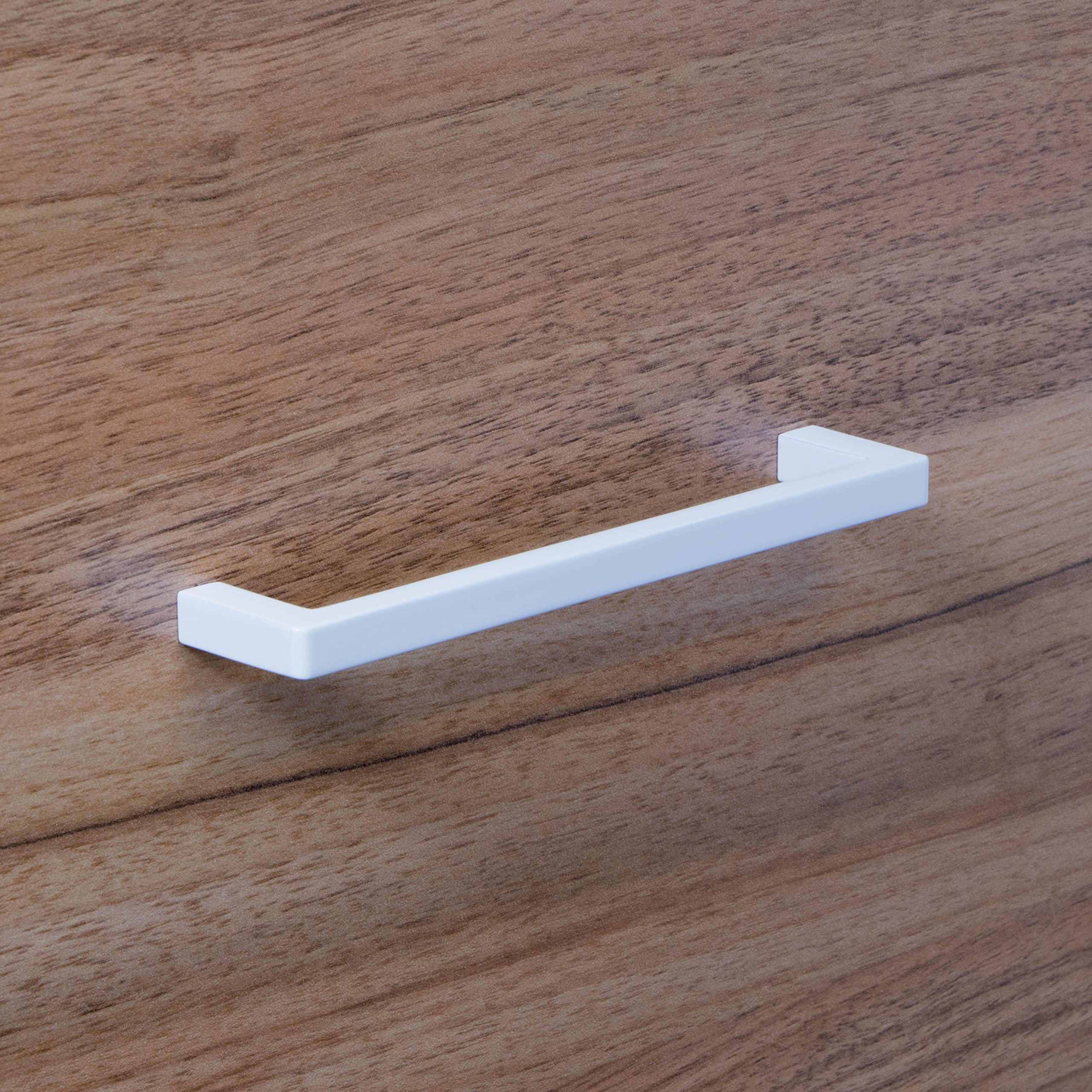 Gedotec Tiradores de muebles de metal macizo, 10 unidades para armarios de cocina, incluye material de fijación, SIDO, color blanco con LA: 320 mm, tiradores de puerta para armarios, armario, muebles