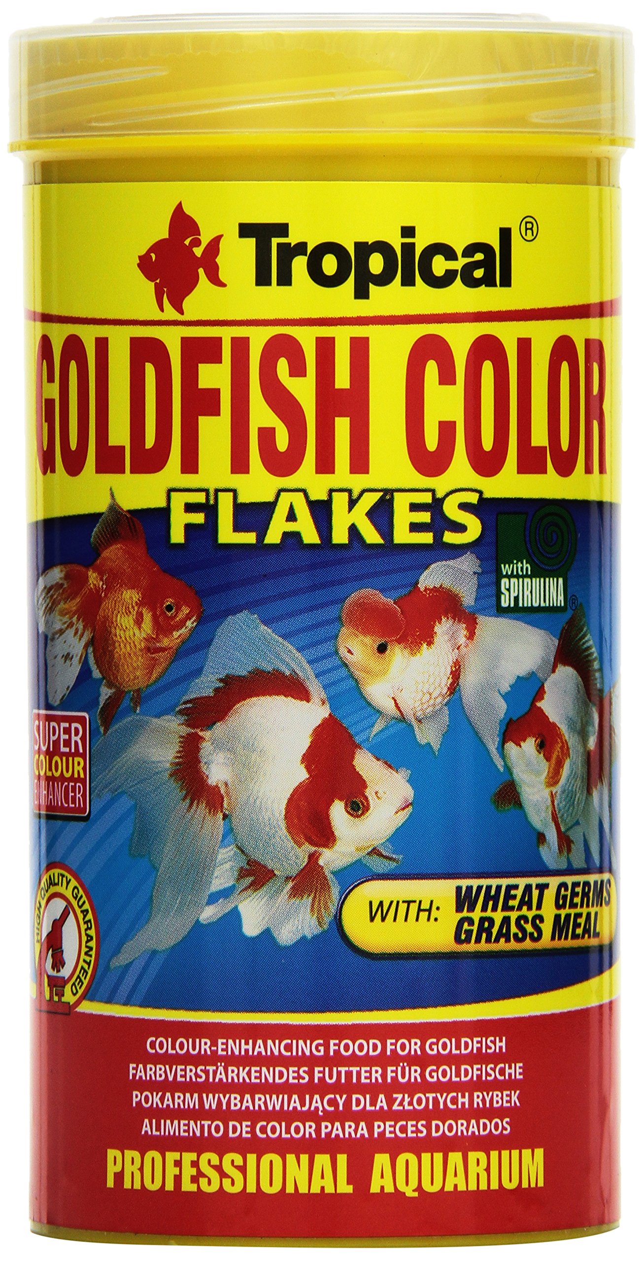 TROPICAL FISH FOOD,GOLDFISH COLOR FLAKES COLOUR-ENHANCING FOOD FOR GOLDFISH, tin 250ml / 50g