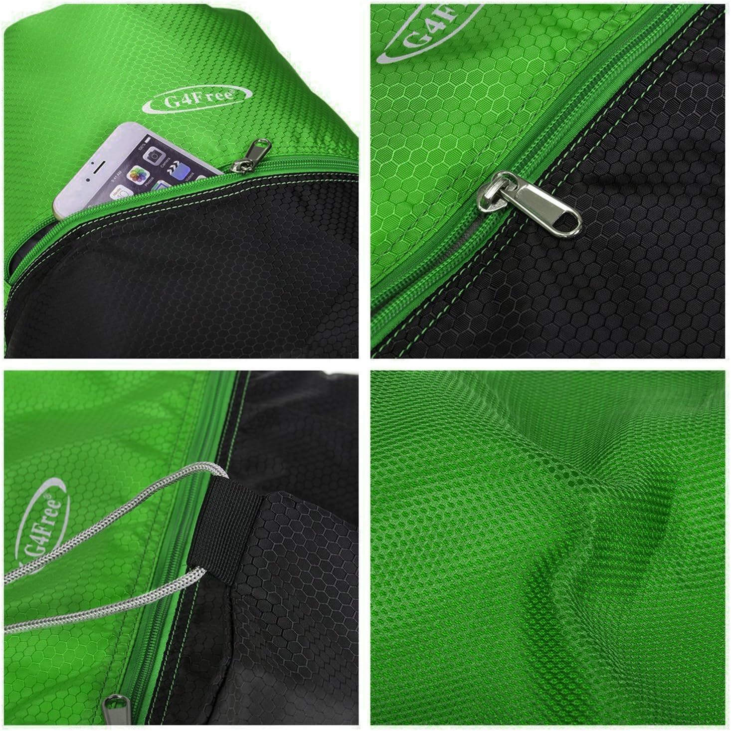 G4Free 15L Drawstring Backpack 15L&20L Cinch Bag String Backpack Gym Bag for Men Women Nylon