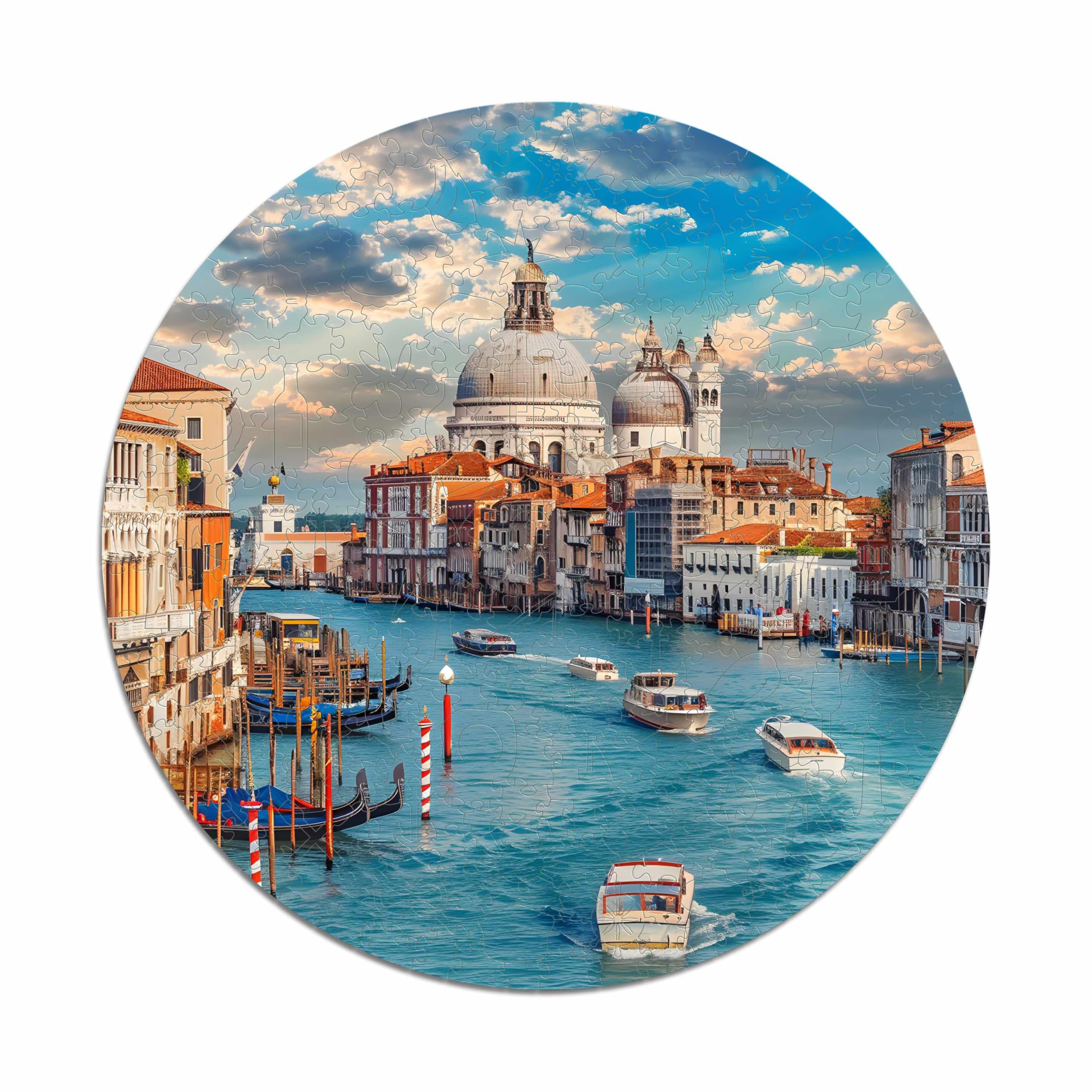 Iconic Puzzles - Incantevole Venezia, Italia, puzzle in legno 100% sostenibile, Regali per Bambini e Adulti, taglia L, 600 Pezzi