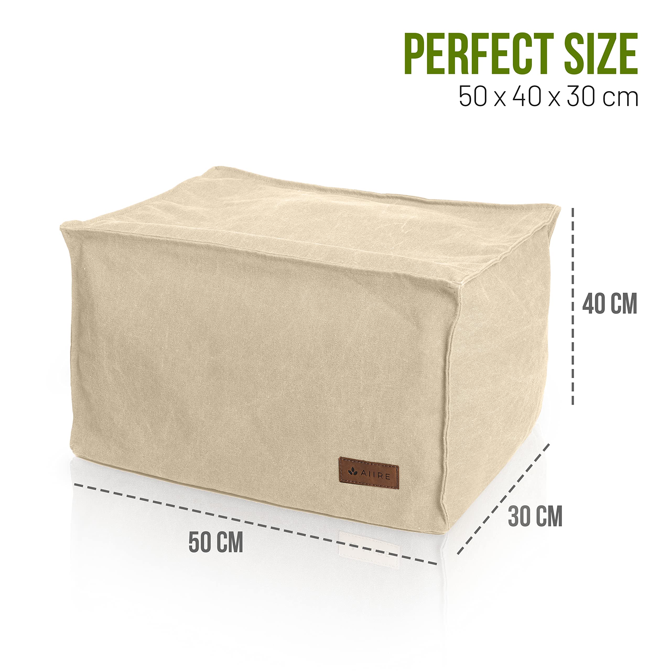 Aiire Pouf Poltrona Sacco Design - Puffo per Sedersi con Poggiapiedi per la Camera da Letto Moderna - Pouffe Salotto XXL con Sgabello Basso - Bean Bag Chair con Poggia Piedi - Puf Beige