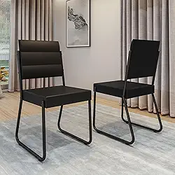 Conjunto 2 Cadeiras 1736 Carraro (Preta)