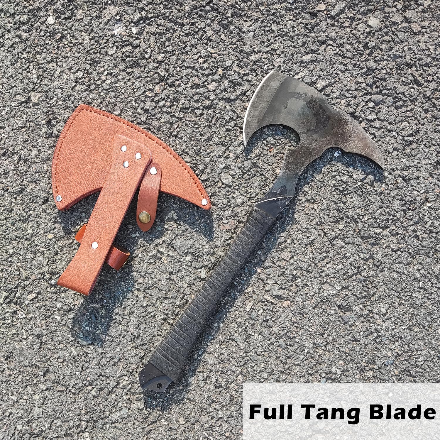 41 cm Full Tang Taktischer Tomahawk Survival Beil Axt mit Scheide für die Praxis, Outdoor-Gebrauch, Sammlung
