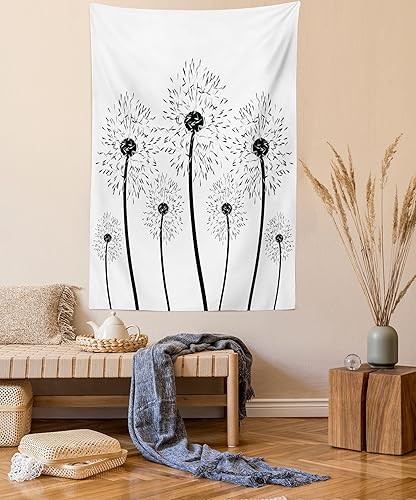 Miniatura 21 de Lunarable Tapiz de rapero, astronauta con un boombox retro para escuchar música en el espacio, impresión de audio de tira cómica, decoración de tela