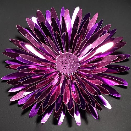 Miniatura 3 de 40 calcomanías 3D de flores rosas y moradas extraíbles de crisantemo margaritas de crisantemo decoración de sala de estar dormitorio boda cumpleaños