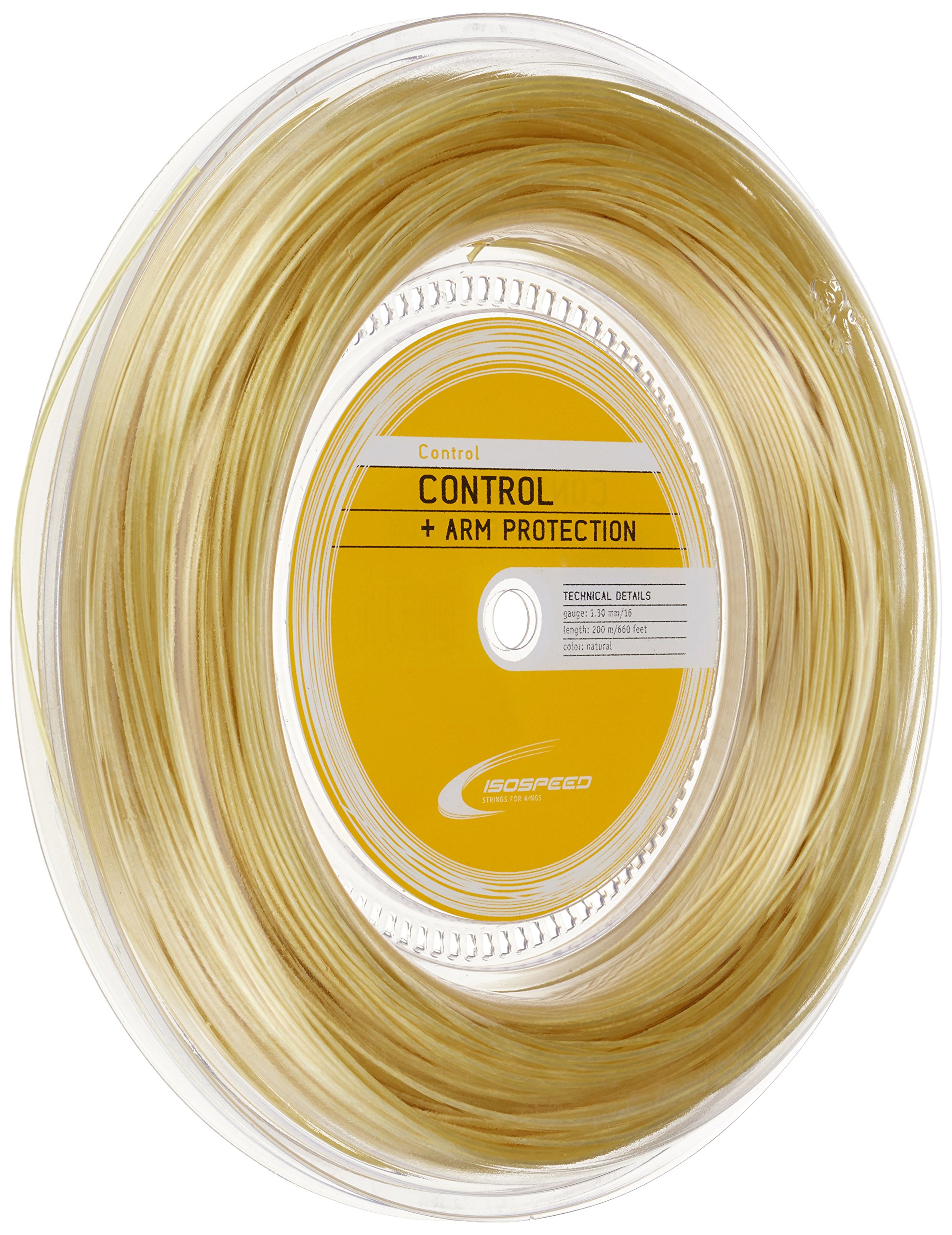 Control 200M - Rollo de cuerdas para tenis (200 m, multifilamento), color marrón