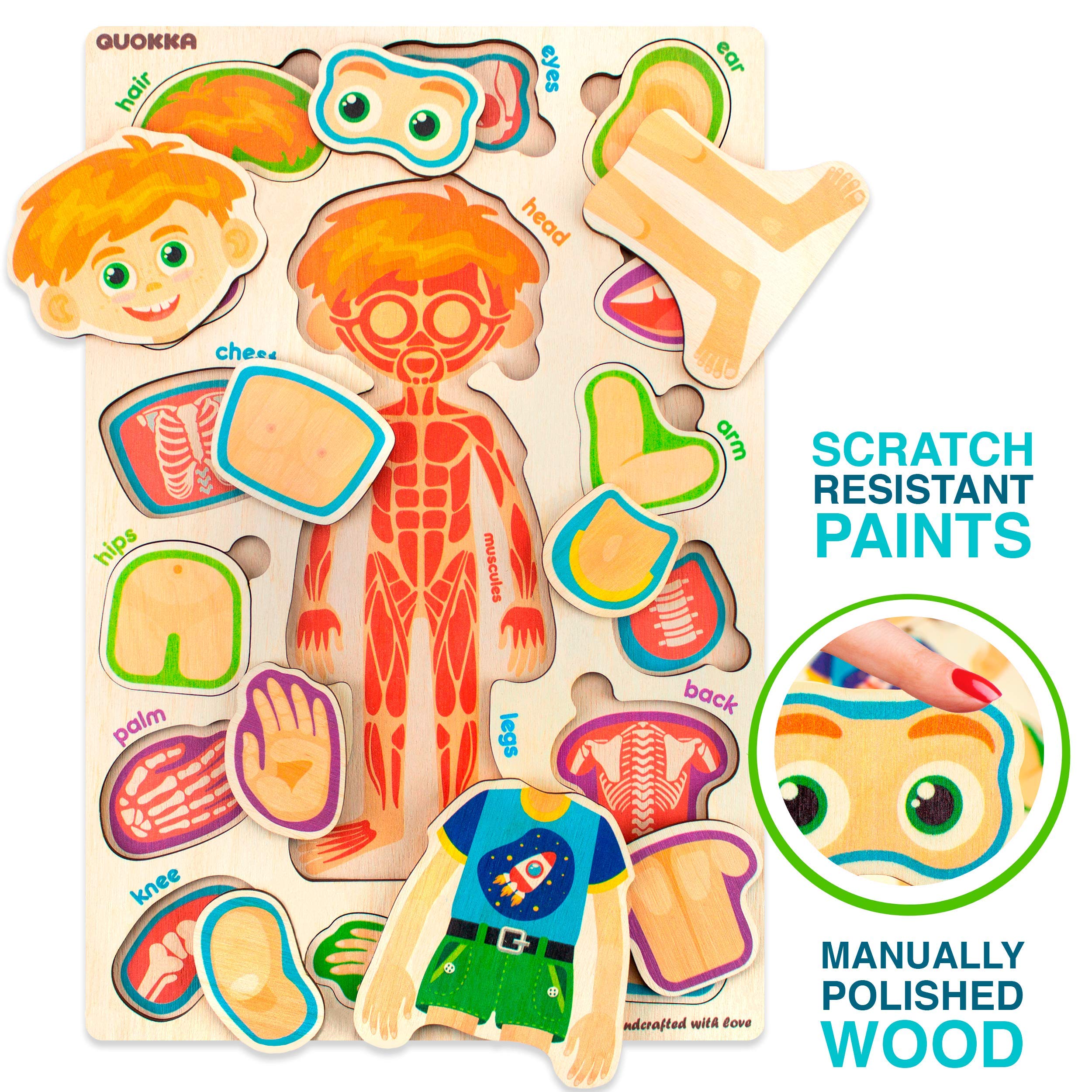 Buy Wooden Puzzles for Kids Ages 35 2 Montessori Toy Puzzles for