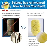 Vista 2 de Miracle Balls, 2 súper mini bolsas, filtros de repuesto para piscinas sobre el suelo y jacuzzis inflables, sustituye a los cartuchos estándar