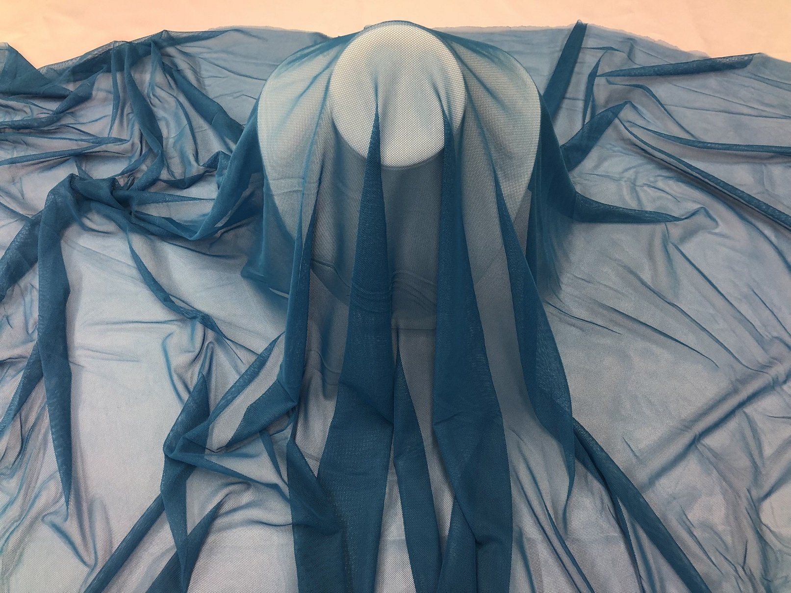 Power Mesh Fabric 58/60" - Four Way Stretch - Turquoise - Nylon Lycra Spandex Multiple Colors Available - Apparel Fabric Craft Costume Sold by The Yard