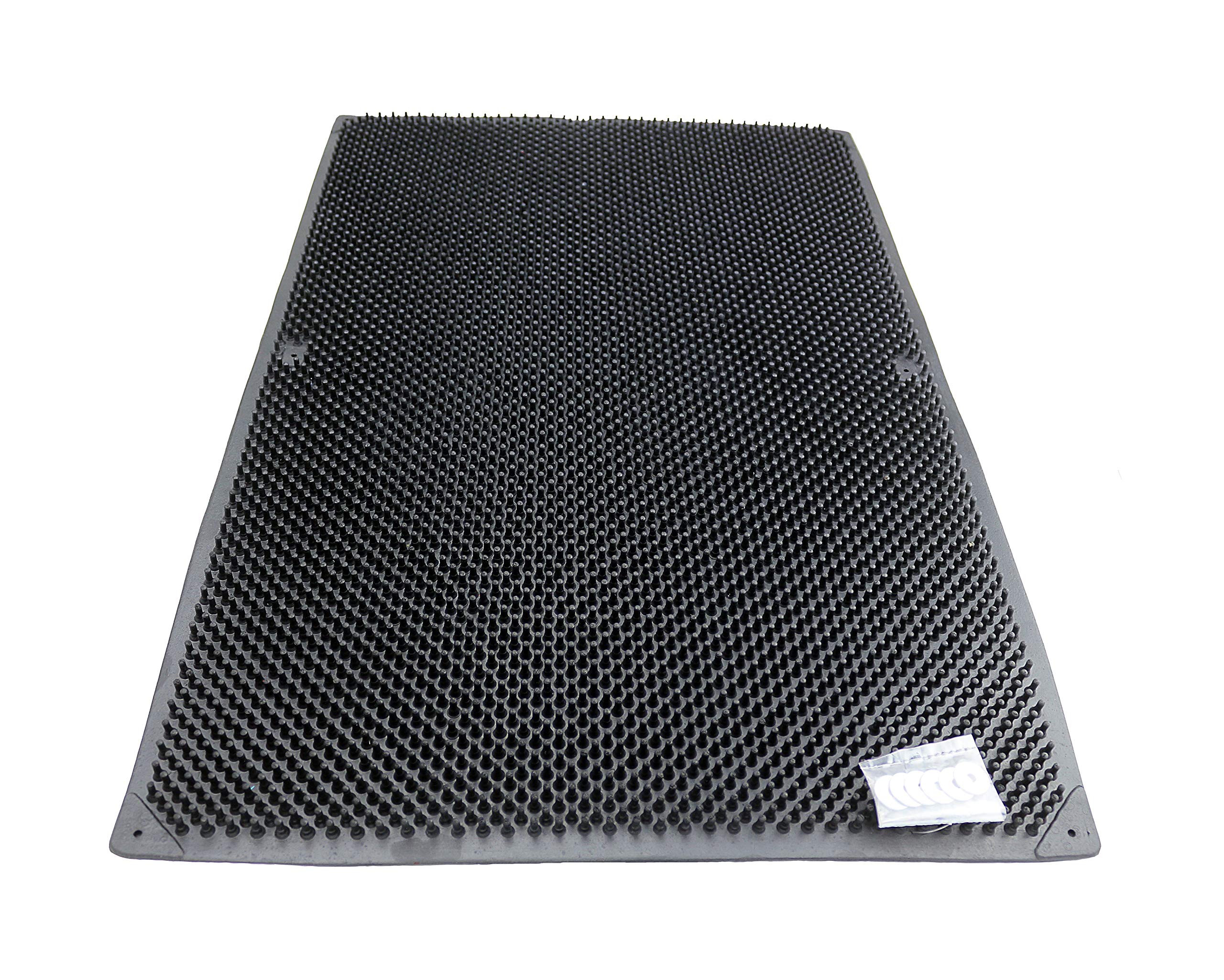 Grewal Equestrian Rubber Scratch Mat (Black)