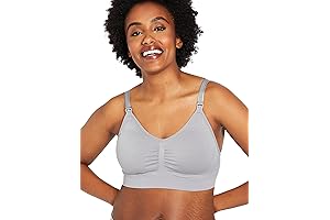 Seamless Maternity Nursing Bra with Easy Clip-Down Access