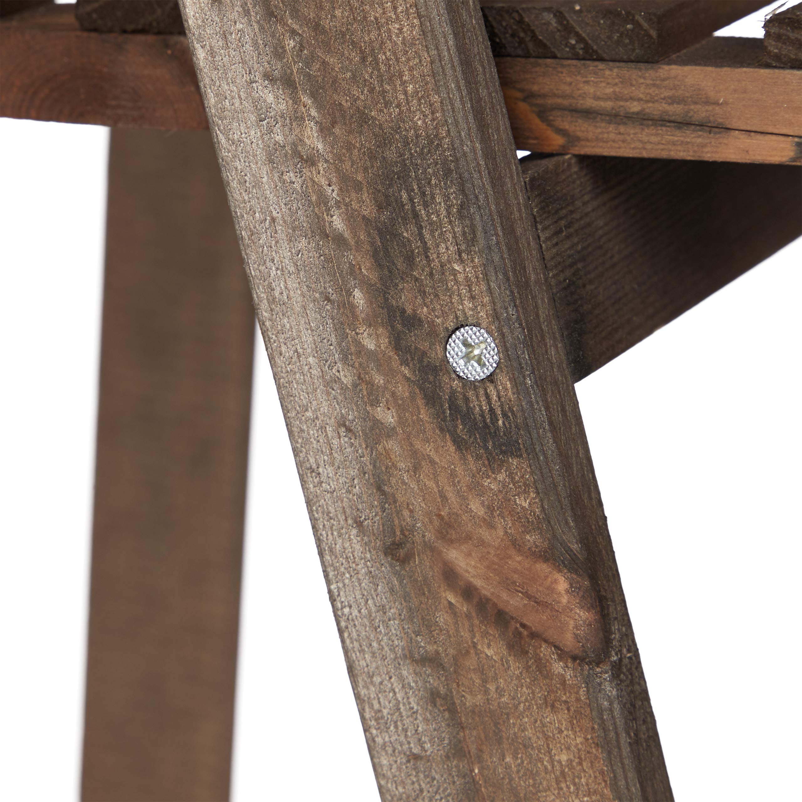 relaxdays Fioriera per Piante, Legno, 108,00 x 41,00 x 40,00cm