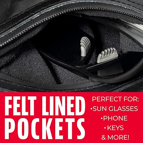 Miniatura 9 de Franklin Sports Traveler Roller - Béisbol y Softbol - Bolsa para equipo - Compartimento - Negro - Poliéster 1680D - Resistente al agua - Negro