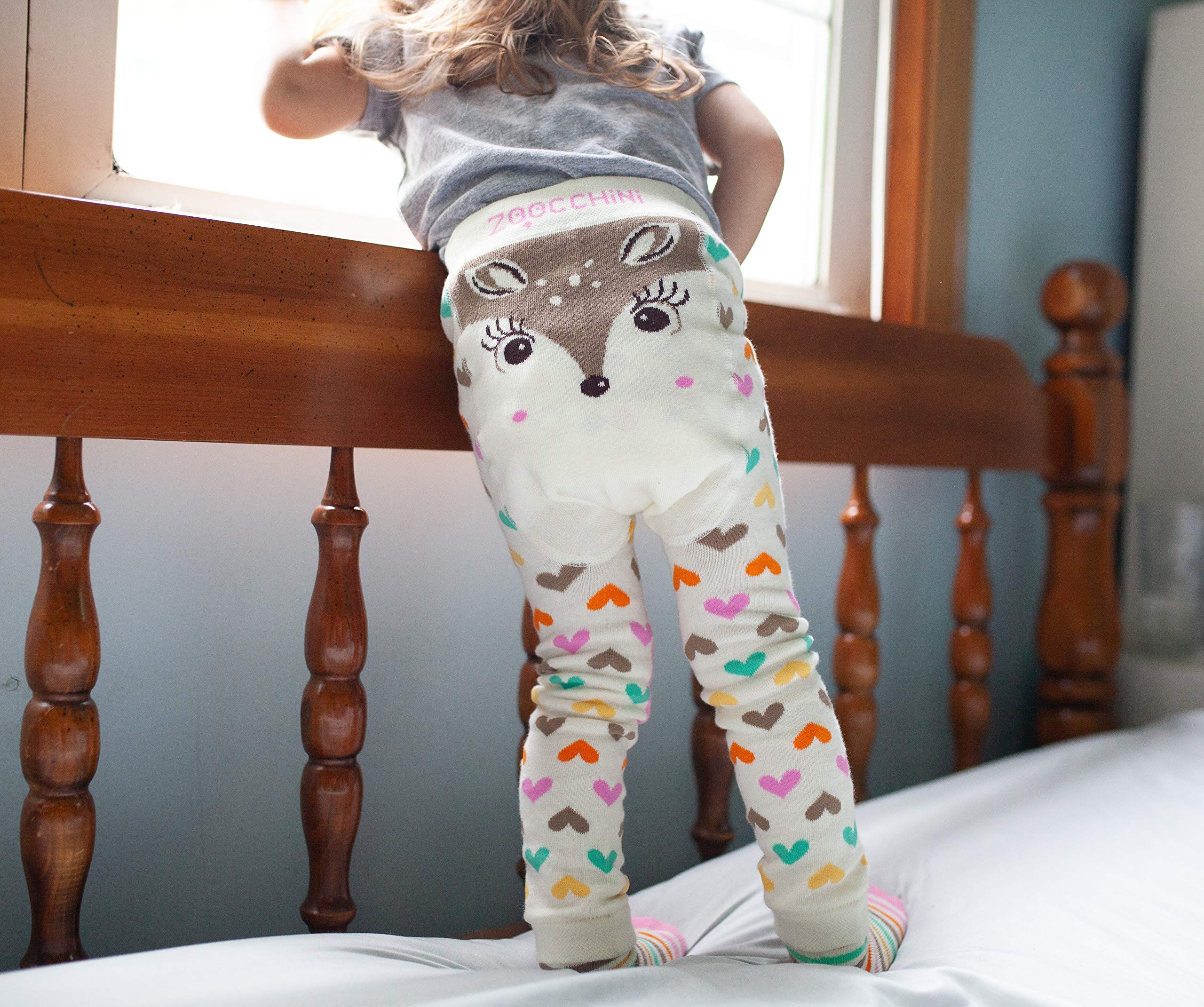 Zoocchini ZO-12507-12-18M Set Leggings e Calzini Antiscivolo, 12-8 Mesi