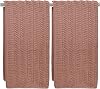 Set de 2 Toallas de Mano de Otoño - Toallas para Baño y Cocina, Jacquard (Terracota) | 100% Algodón, Toallas de Mano Absorbentes con Tejido Diagonal para Secado Diario, 14 x 29 Pulgadas 1
