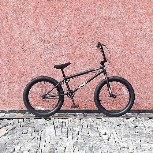 Vista 44 de Freestyle BMX Bike, 20 Inch Yaphet Bicycle for Teen Beginner and Adult Riders, Bike with Hi-Ten Steel Frame, Multiple Colors Negro