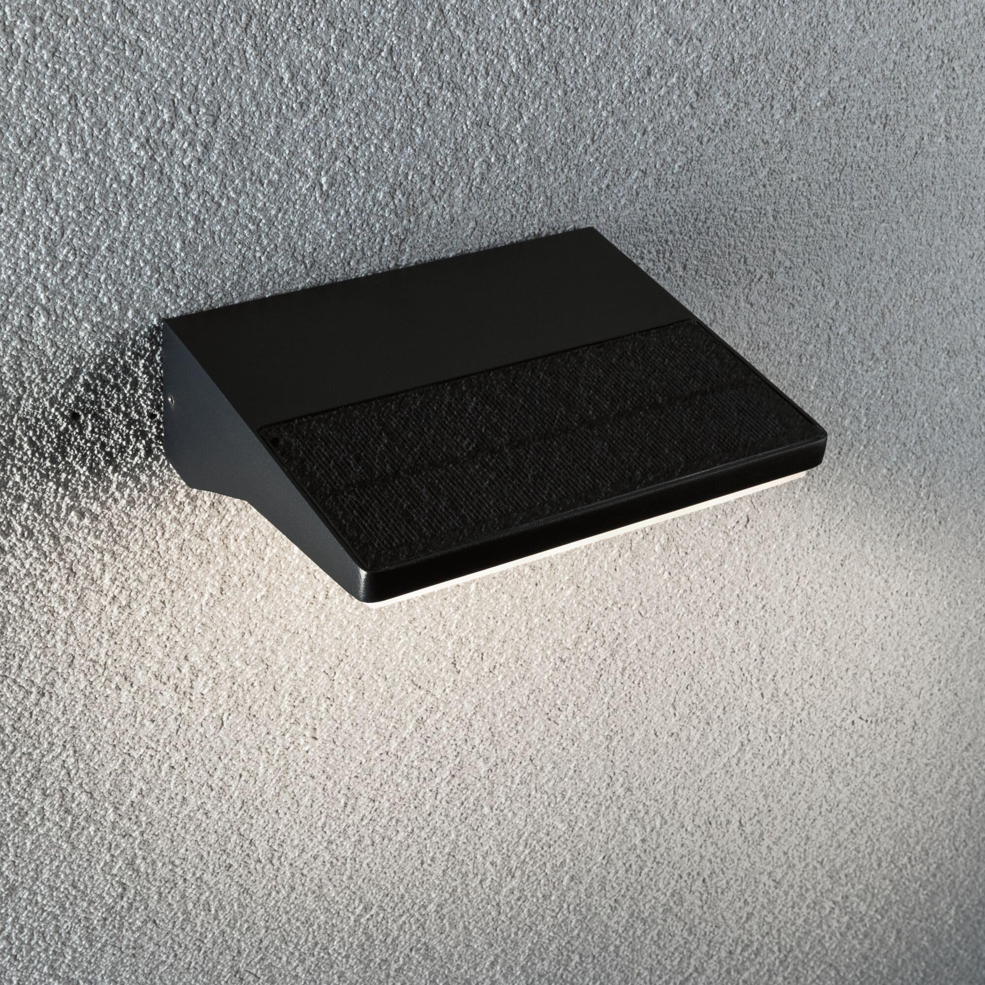 Paulmann 94335 LED Außenleuchte Solar Außenwandleuchte IP44 incl. 1x3,4 Watt Dunkelgrau Außenlampe Aluminium 3000 K