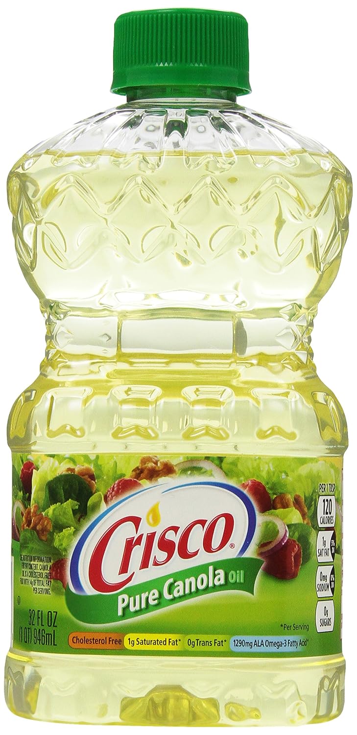 Crisco Pure Canola Oil in Plastic Bottle, 32 oz