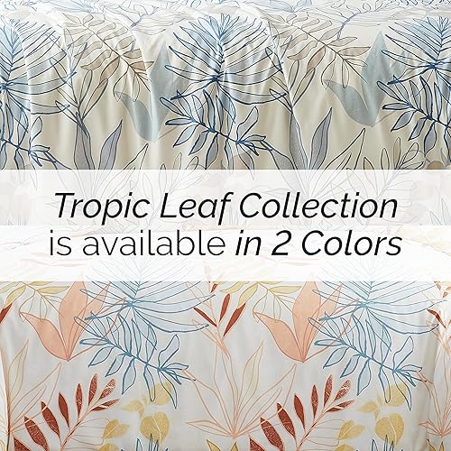 Miniatura 8 de Southshore Fine Living, Inc. Tropic Leaf Collection - Juego de funda de edredón de gran tamaño, tamaño Queen, juego de funda de edredón estampada de
