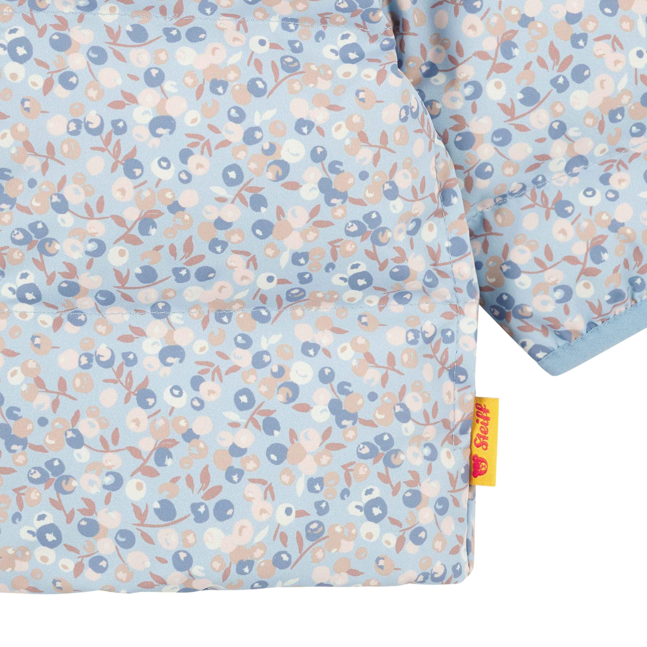 Steiff Kurtka EU rozmiar 80 kaszmirowa, kurtka outdoorowa, kurtka zimowa dla dzieci, ciepła i wygodna, można prać w pralce, Cashmere Blue, 80