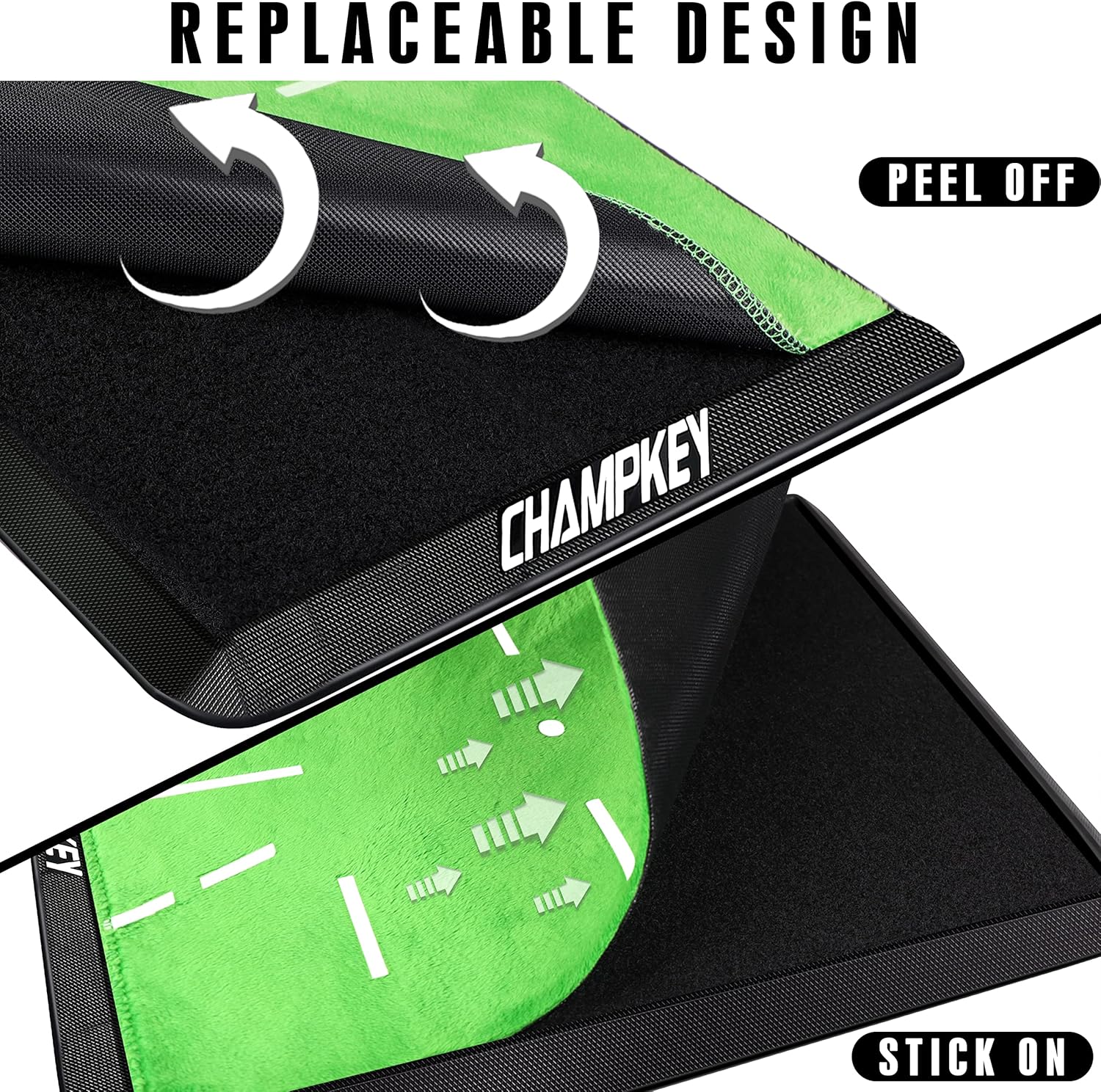 CHAMPKEY Premium Golf Impact Mat 1.0 Edition Analysis Swing Path and