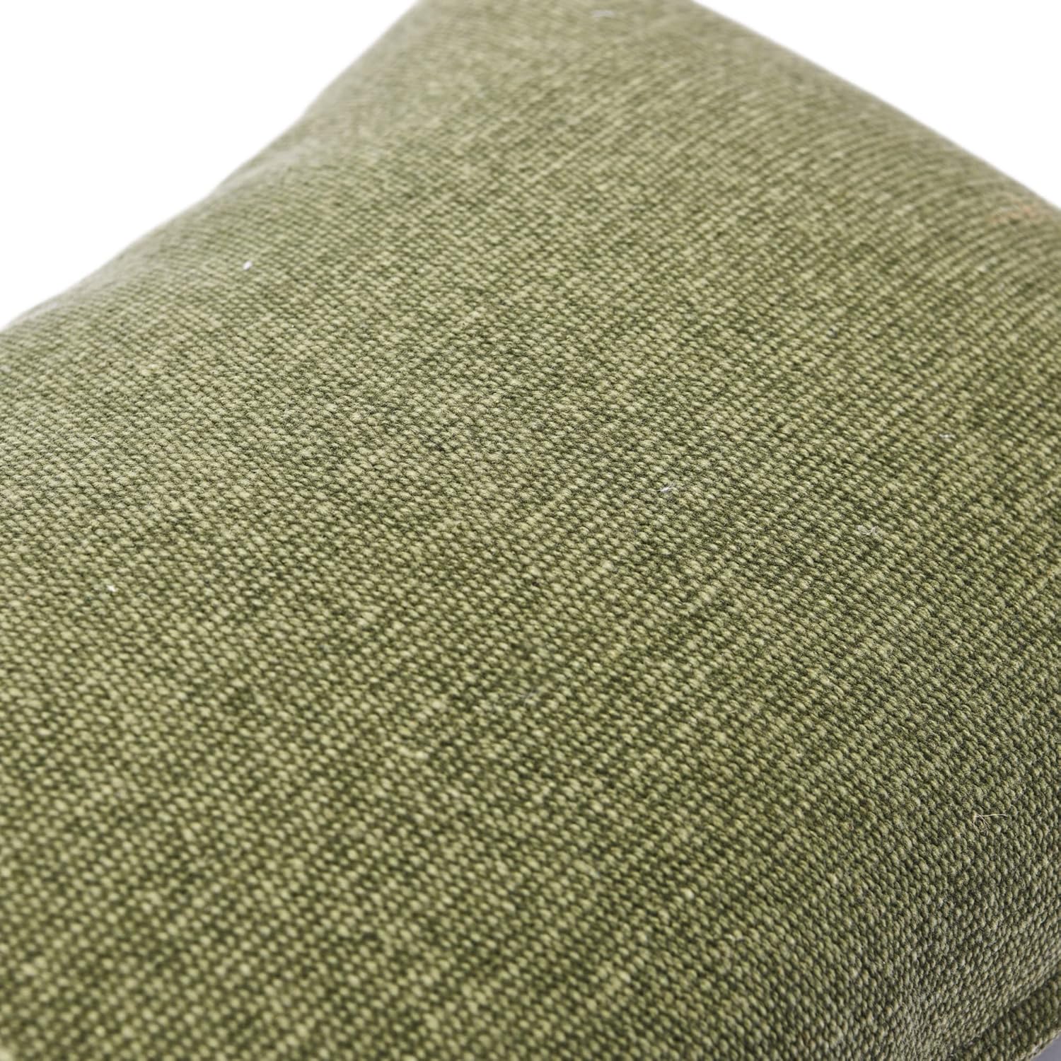 Creative Co-Op Woven Canvas Lumbar Pillow Decorative Pillow Cover, 12" x 20", Sage Green