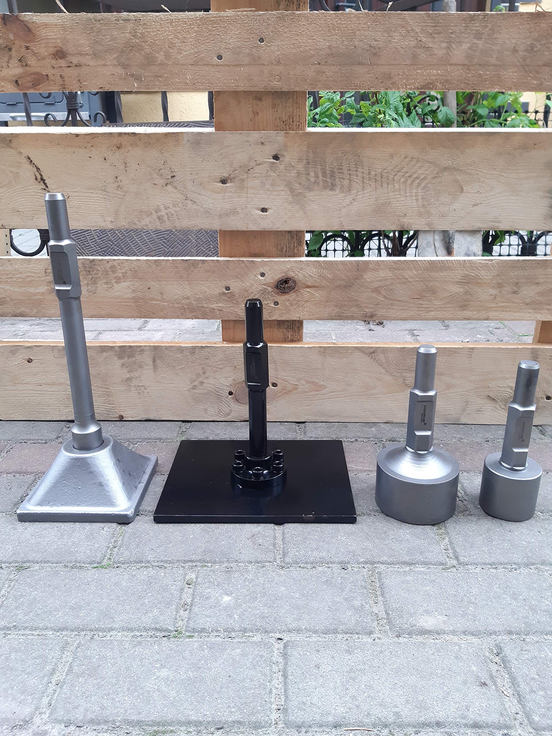 WERHE Hincapostes HEX30, 85 mm, Para Star Pickets y Postes | de acero inoxidable, largo 234 mm, para instalación de vallas e instalaciones solares, transmisión precisa para suelos duros