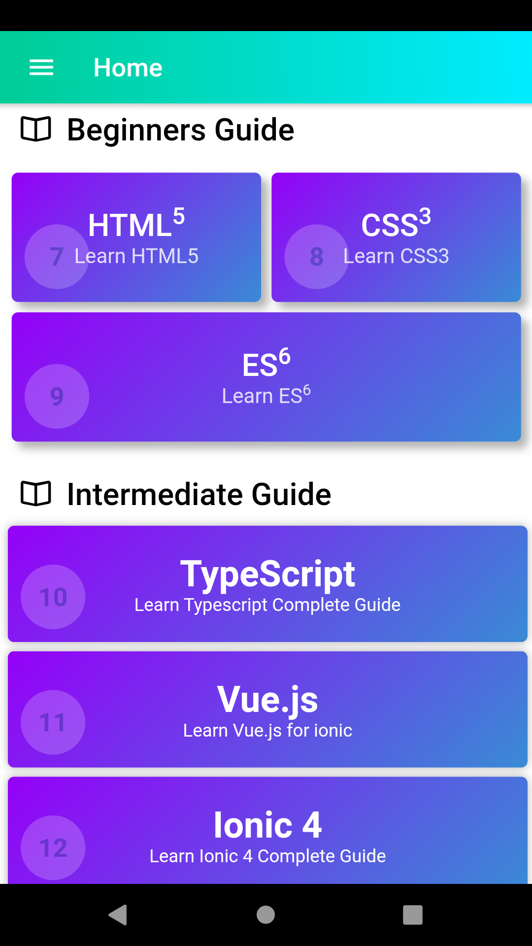 Guide for Ionic 4 - App on Amazon Appstore