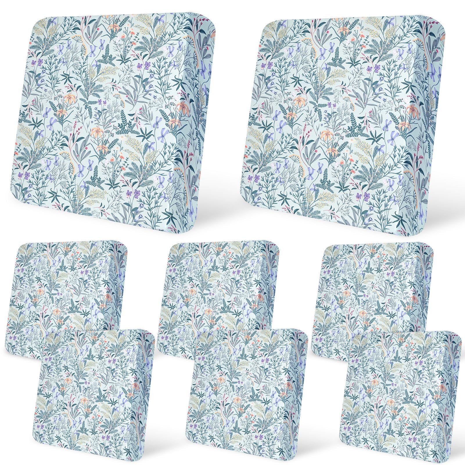 8Pcs Patio Cushion Covers Stretch Outdoor Furniture Protector Slipcovers