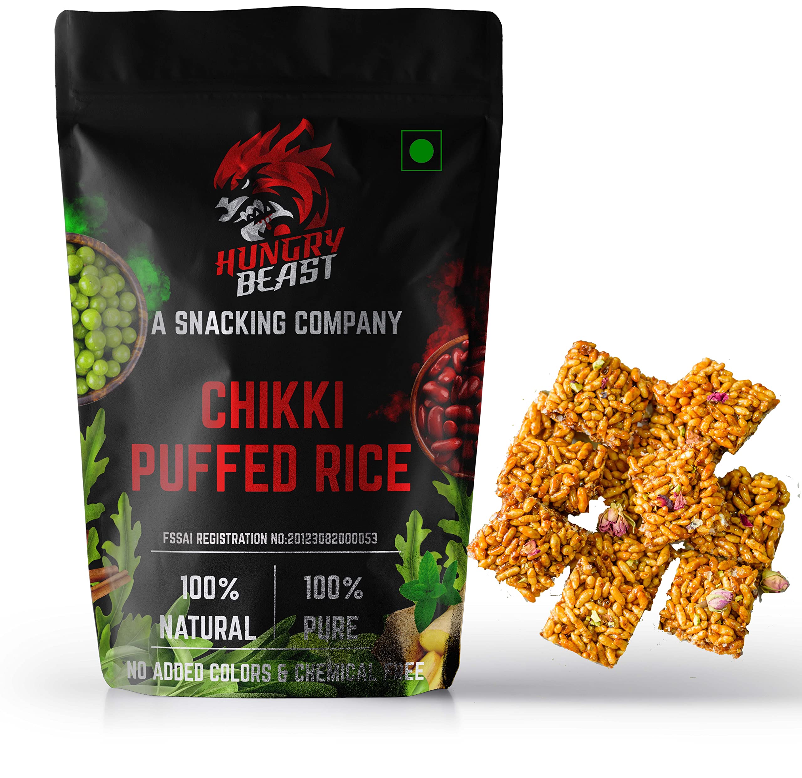 Healthy & Fresh Puffed Rice Cake | Murmurala Chikki | Mamra Chikki | Sweet kurmura cake- 250 grams-image-31