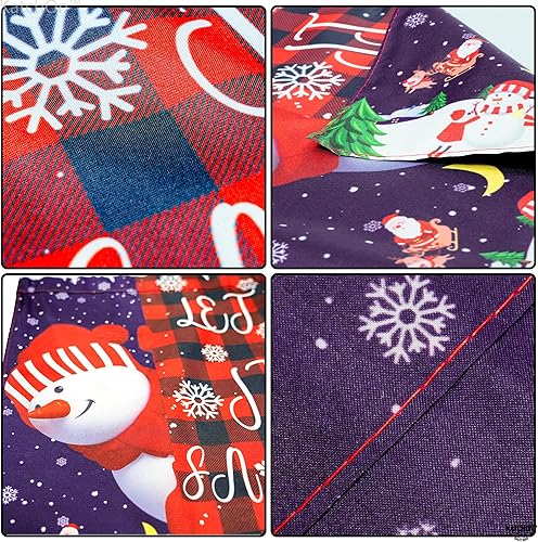 Miniatura 3 de KatchOn, Banderas de jardín de Navidad de arpillera de 12 x 18 pulgadas, doble cara  Bandera de jardín de bienvenida de Papá Noel, bandera de jardín