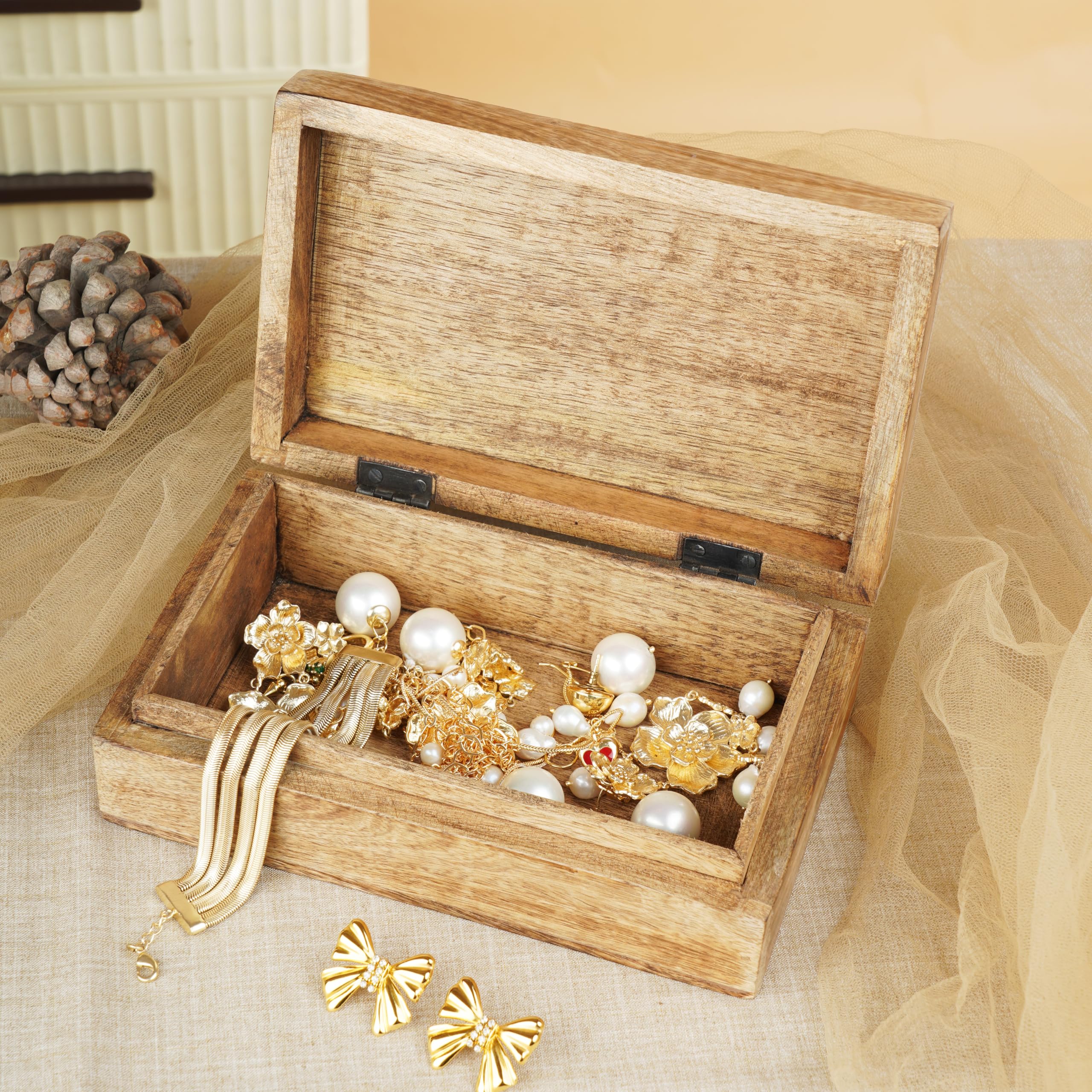 Caja De Madera Para Joyería, Organizador De Joyas De | Envío Gratis