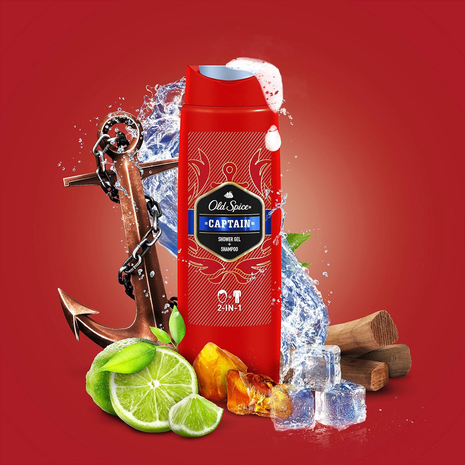 Old Spice Captain Gel De Ducha Y Champú 400Ml