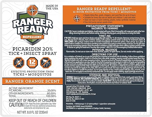Vista 23 de Ranger Ready Repellents Repelente de insectos de picaridina en aroma de cielo nocturno, repelente de mosquitos y aerosol de garrapatas, espray