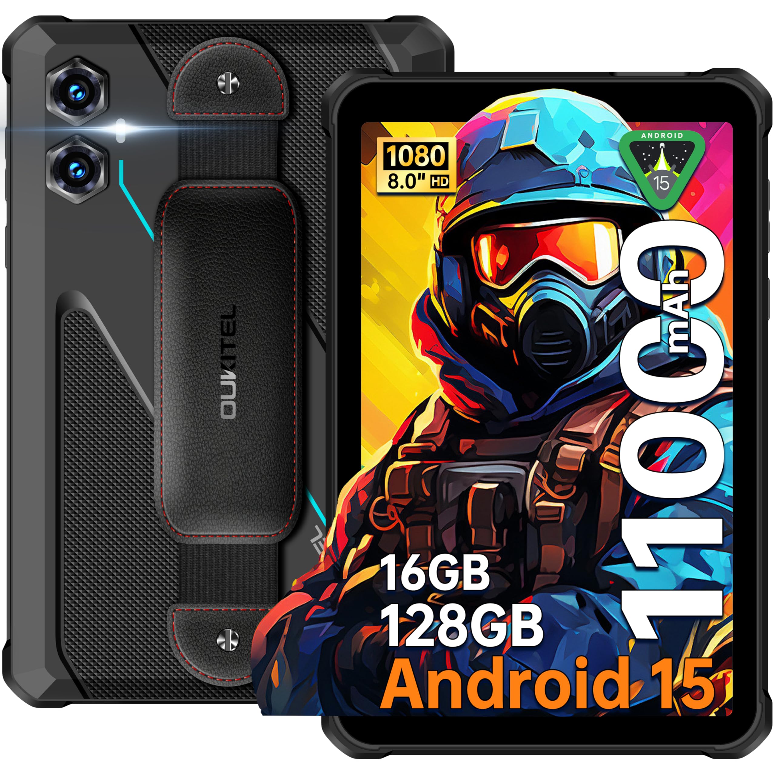 Amazon.com : OUKITEL RT3 Plus Rugged Android 15 Tablet, 8 Inch HD