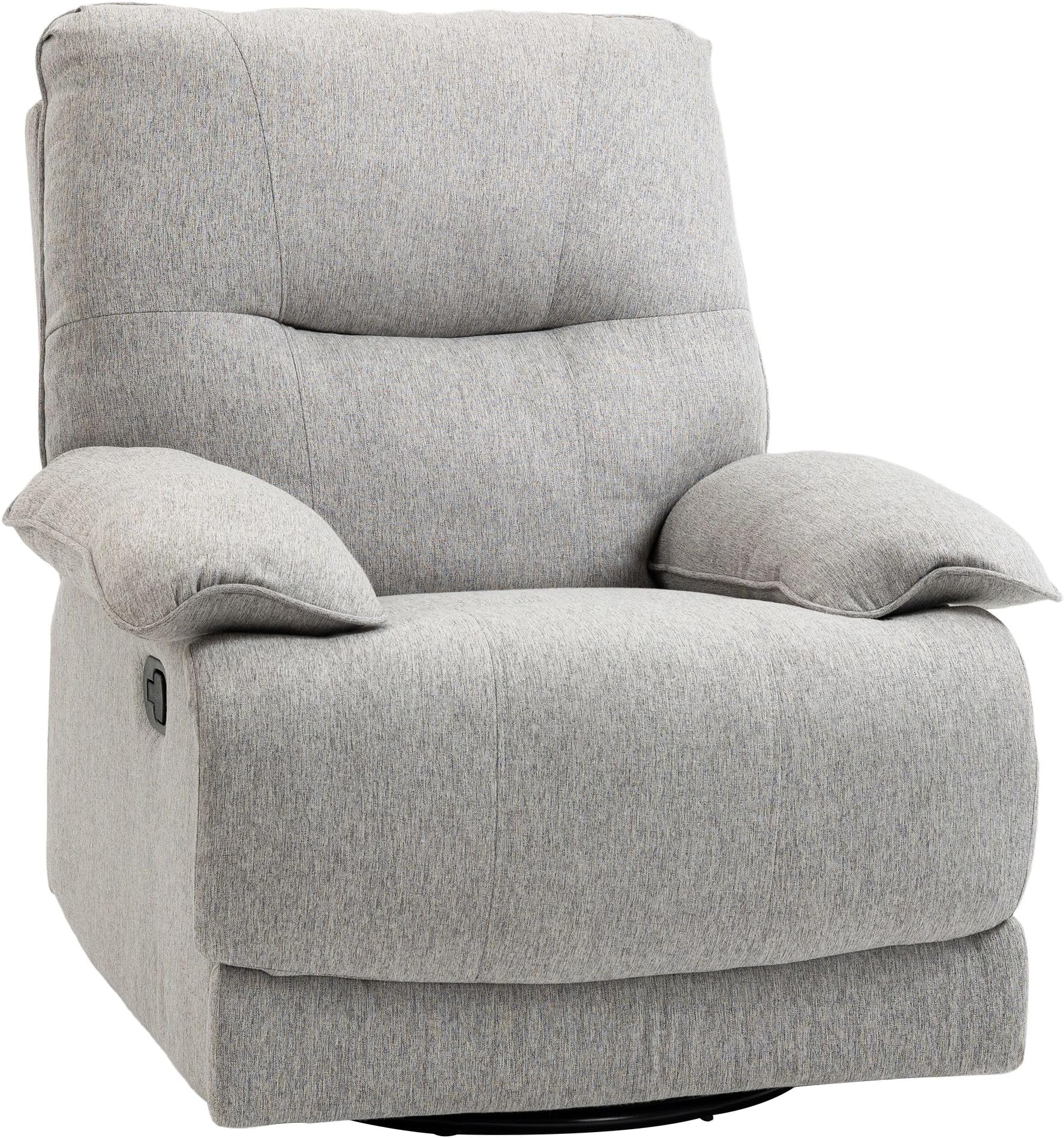 Homcom - Fauteuil Relax Inclinable Pivotant Style Contemporain Avec Repose Pied Revetement Synthetique Beige Homcom - Fauteuil Relax Inclinable Pivotant Style Contemporain Avec Repose Pied Revetement Synthetique Beige