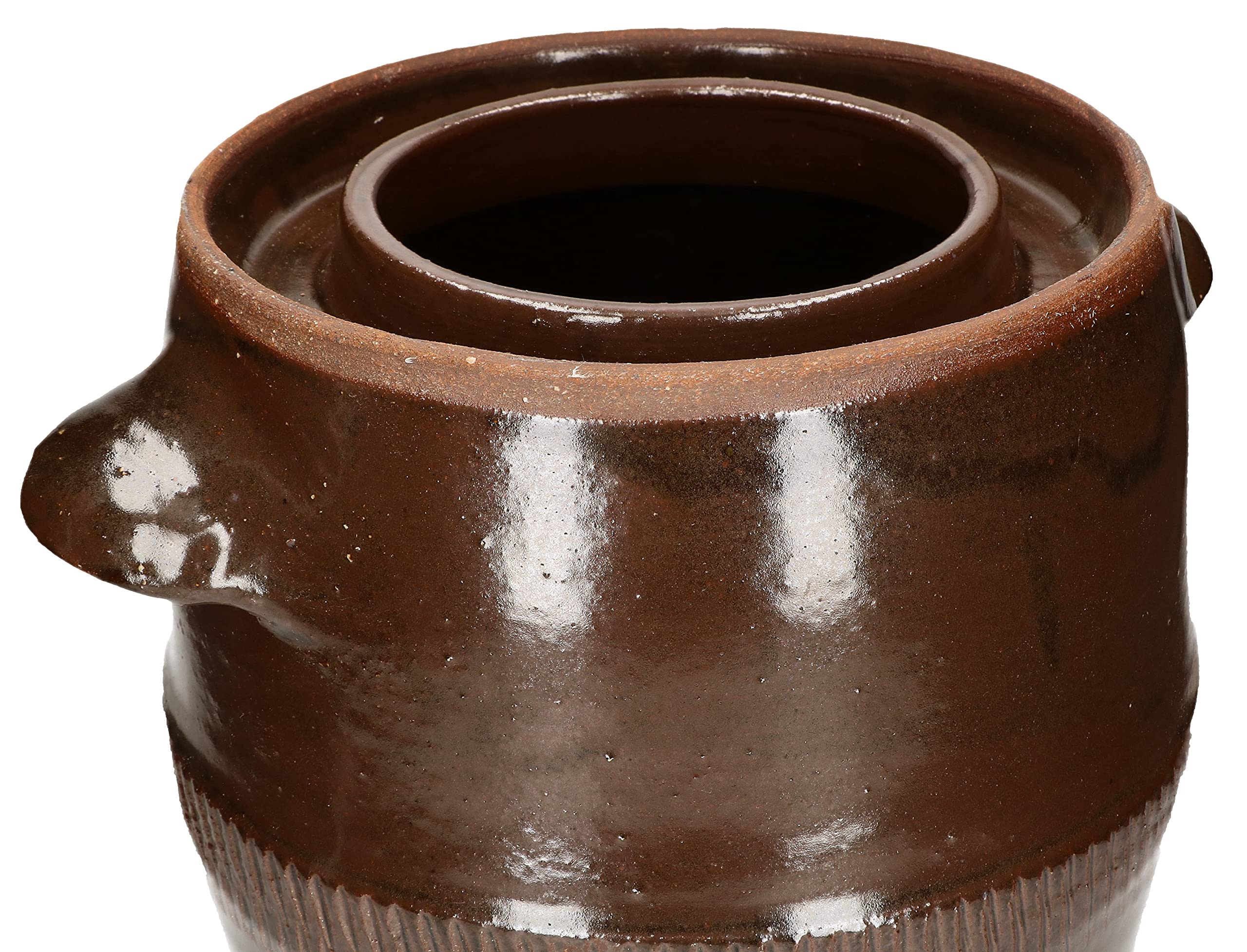 Sauerkrauttopf Aus Eiche – 10 Liter, Mit Deckel & Druckplatte, Zum Einlegen Von Gemüse