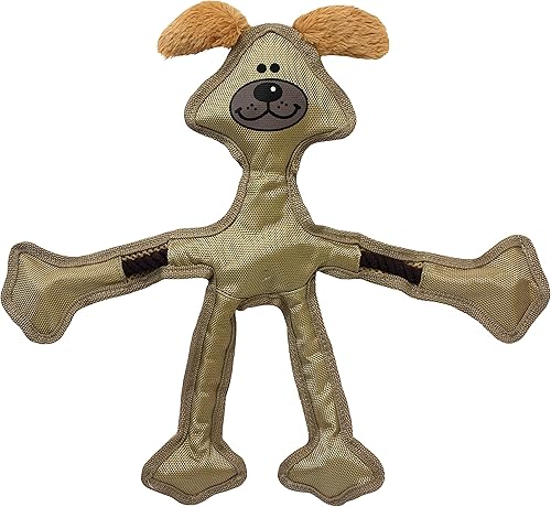 Multipet Skele - Cuerda para perros – Tira y afloja de nailon – Juguete chirriante para todos los perros – Juguete de animales para jugar a tirar y