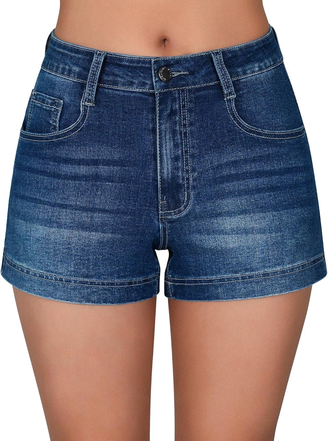 roswear Women’s Casual Summer High Waisted Basic Jean Shorts Stretchy Denim Shorts roswear Women’s Casual Summer High Waisted Basic Jean Shorts Stretchy Denim Shorts