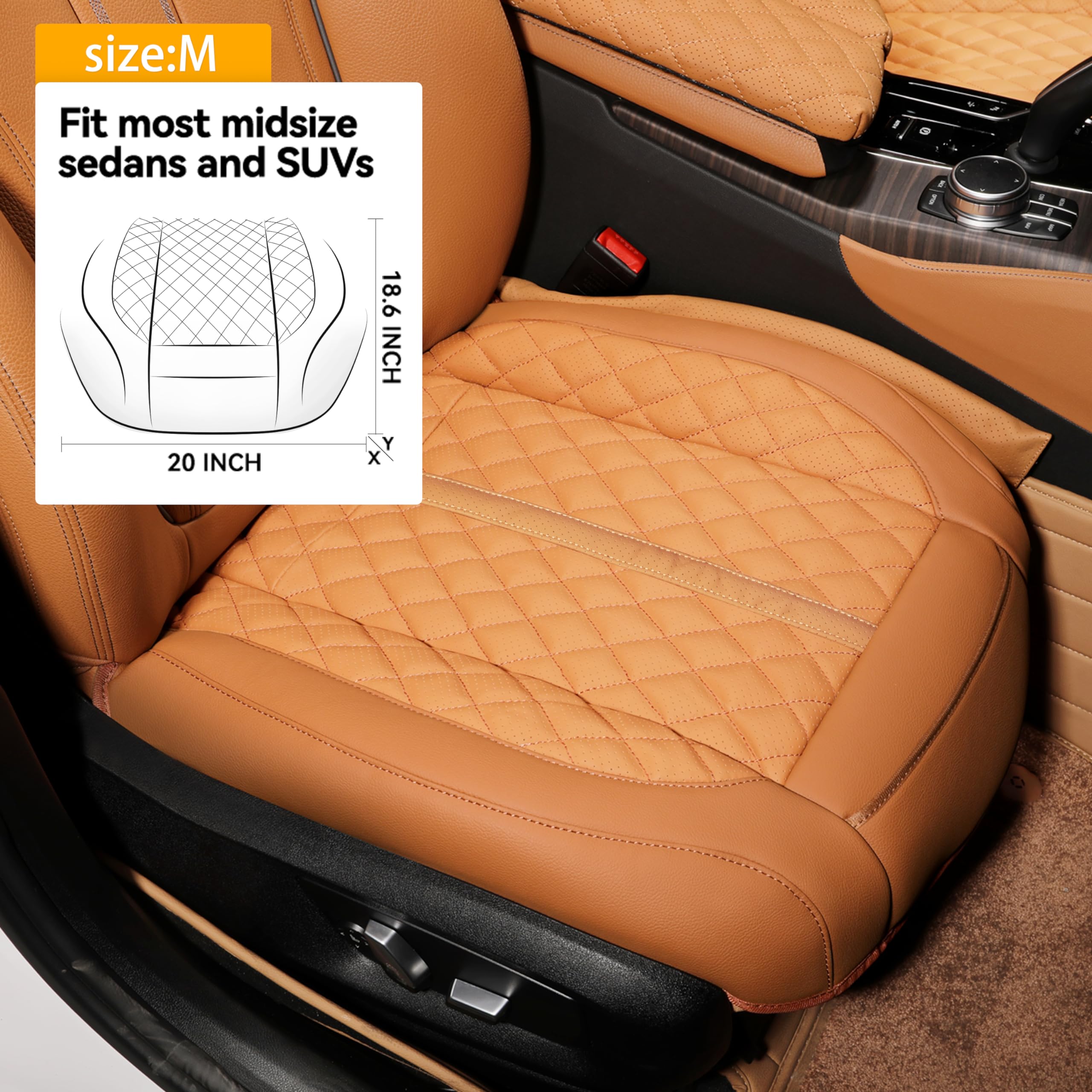 Housse Siège Rafraîchissante COMFIER - 12V, Ventilateur Turbo, Noir