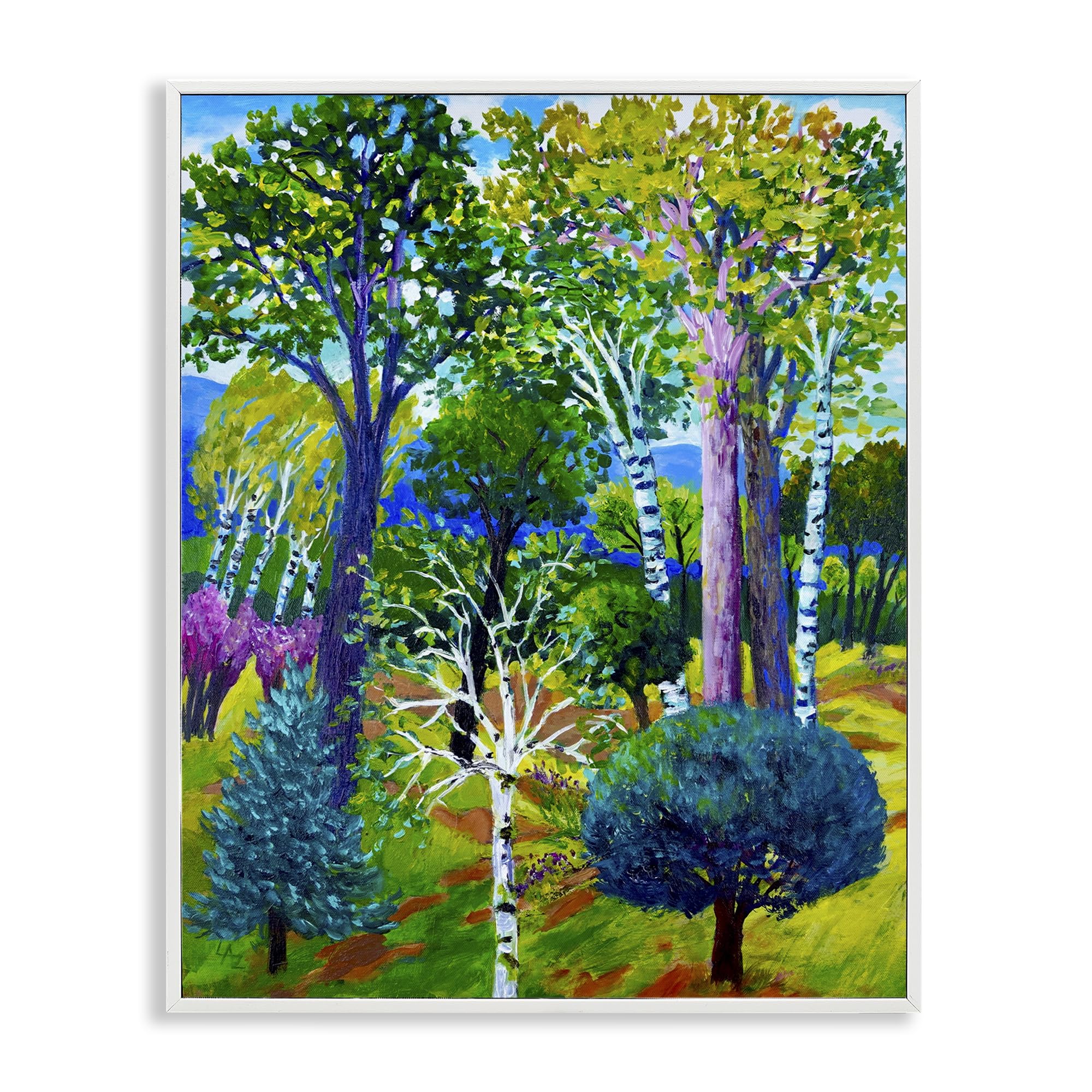 Forest Medley Trees cadre Stupell Industries tableau decoration 35x27 cm