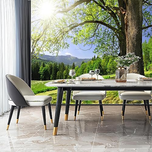 Vista 160 de Murales de pared de tamaño personalizado, paisaje nocturno de la ciudad de Dubai, murales de pared autoadhesivos extraíbles para despegar y pegar