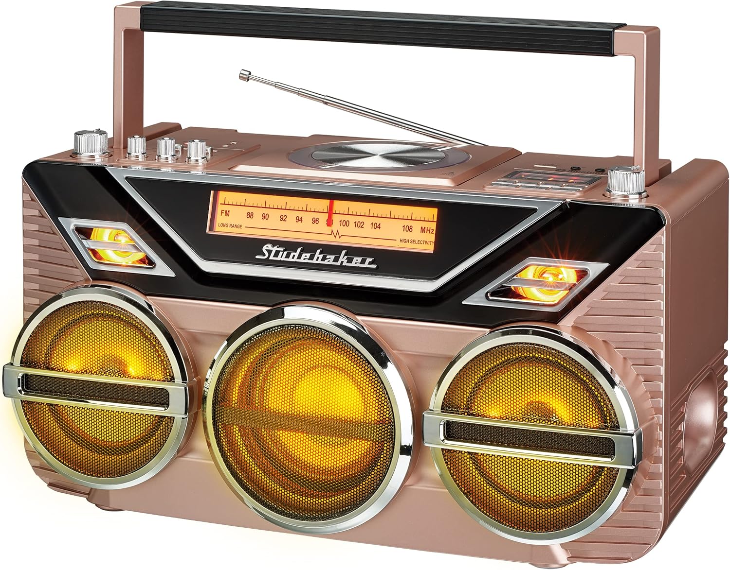 Studebaker Avanti SB2165 Retro Stereo Boombox, front view
